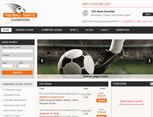 Tablet Screenshot of footballticketschampions.com